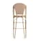 Flash Furniture Lourdes Stackable IndoorOutdoor French Bistro 30 High Barstool, NaturalWhite and Light Natural SDA-AD642001-F-BS-NATWH-LTNAT-GG - alternate 9